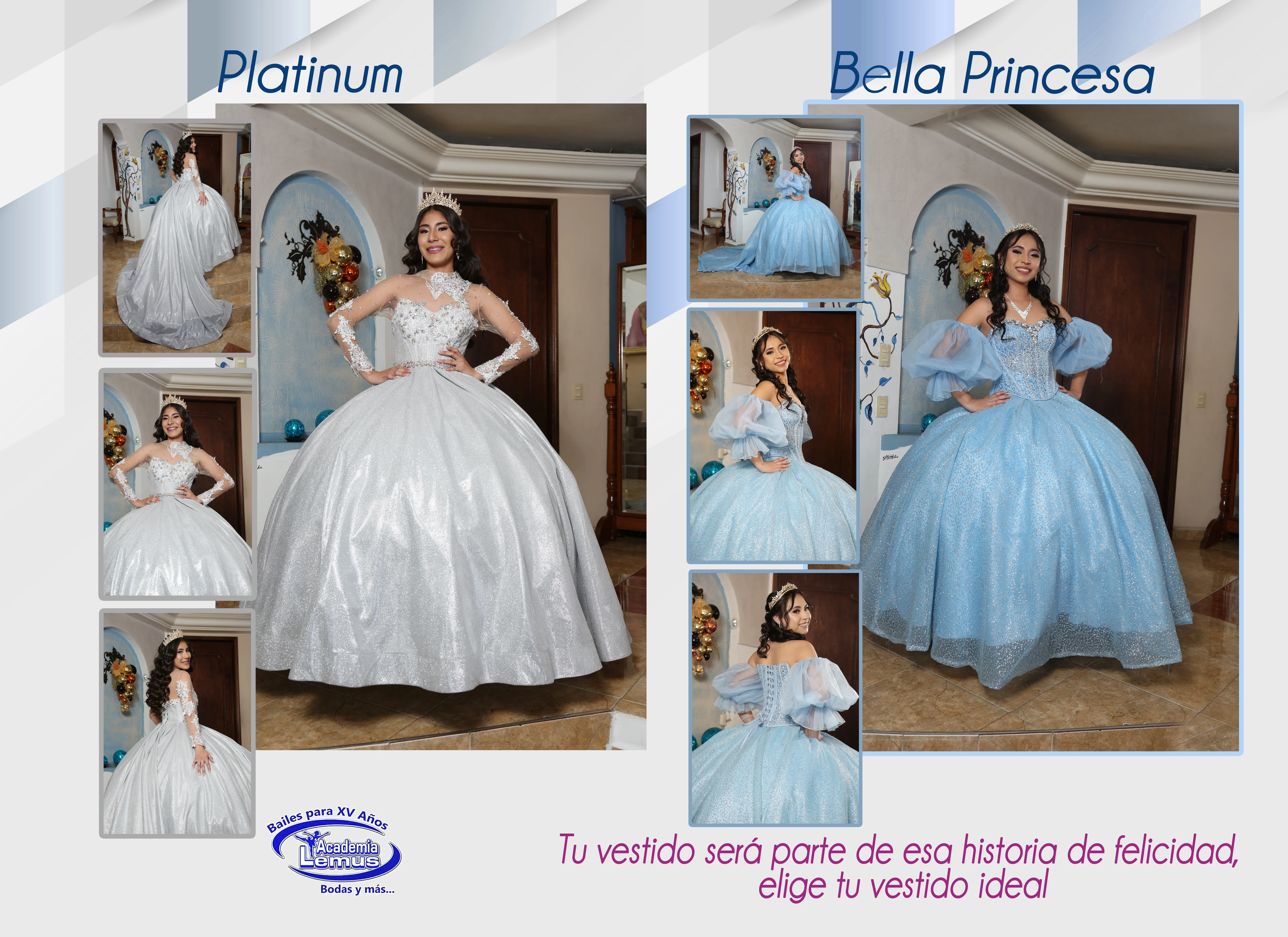 Vestido Platinum Princesa